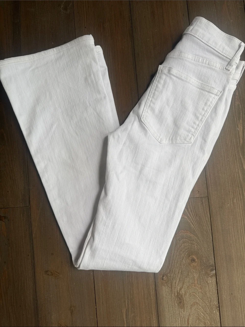Veronica Beard Beverly Skinny Flare High Rise Jeans Sz 23 EUC White